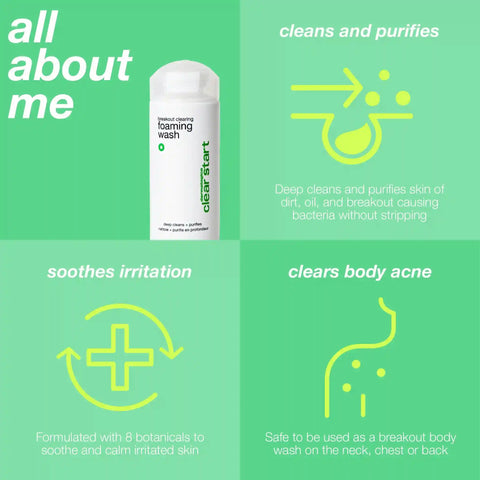 breakout clearing foaming wash