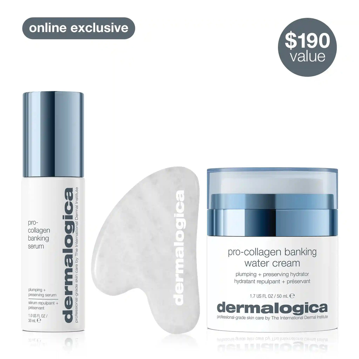 pro-collagen plumping + hydration set with gua sha