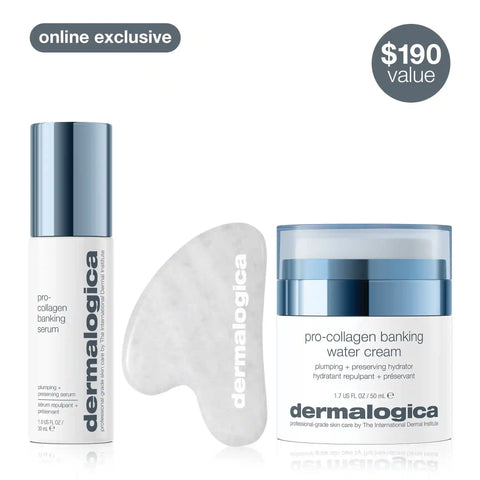 pro-collagen plumping + hydration set with gua sha
