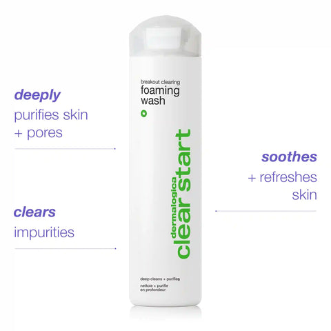 breakout clearing foaming wash