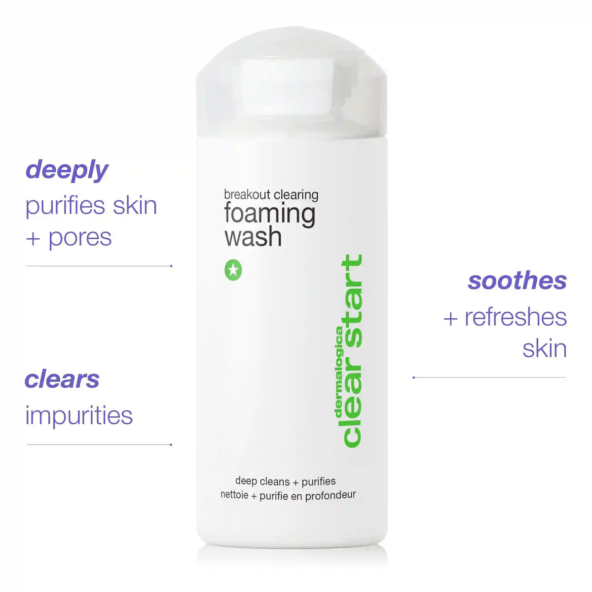 breakout clearing foaming wash